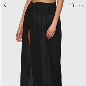 SHEIN sheer swim cover up